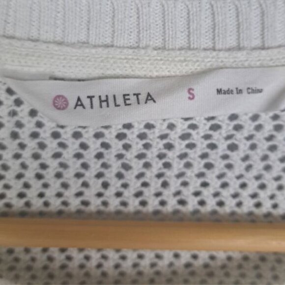 Athleta Open Knit Mesh Pullover Sweater - Picture 6 of 8